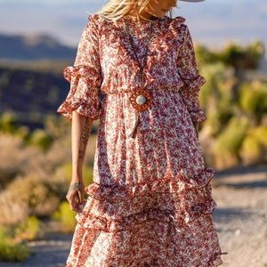 Three Bird Nest Dress. Fun spring pattern.